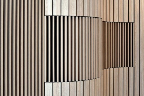 Decorative curved paneling