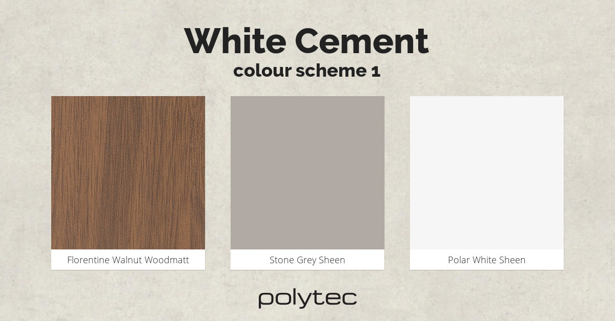 White Cement Colour Scheme 1 Colour Collections Polytec 3779