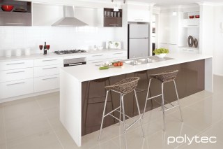 polytec classic white matt kitchen