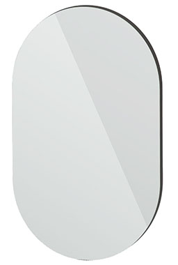 Oblong Shaped Mirror Panel with Mirror front